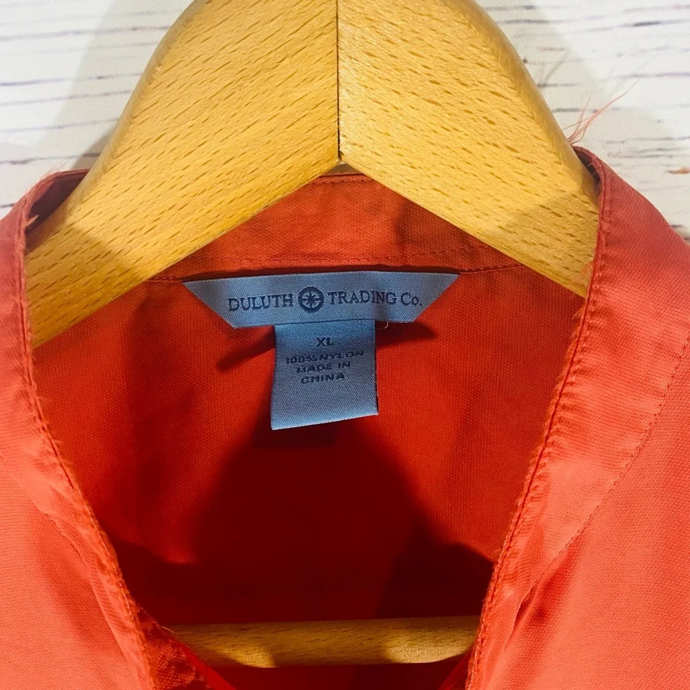 Duluth Trading Sleeveless Utility Vest Womens  XL Gardening Fishing Orange - Picture 10 of 10